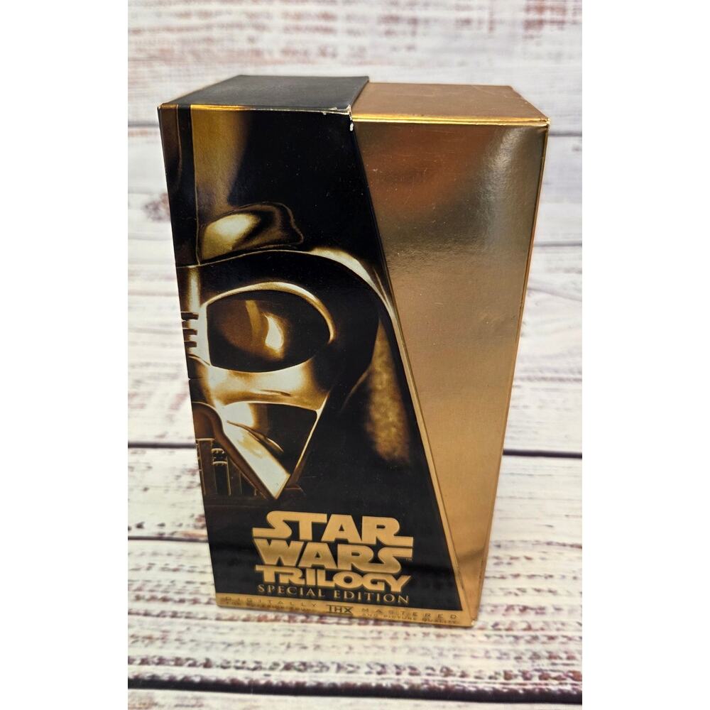 Star Wars Trilogy Special Edition Gold VHS Box Set 1997 Darth Vader